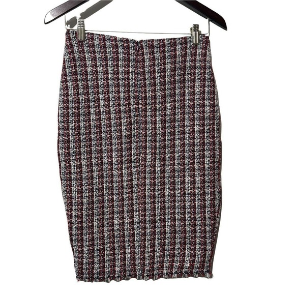NWT WOMEN BAILEY/44 LAISSEZ FAIRE MULTI RED WHITE BLUE BOUCLE PENCIL SKIRT Small - Picture 2 of 10